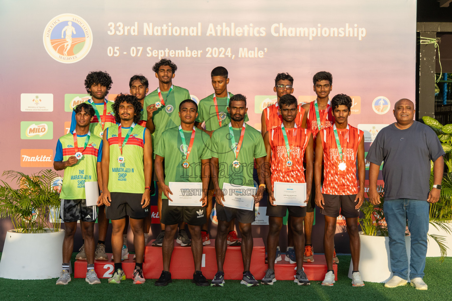 Day 3 of 33rd National Athletics Championship was held in Ekuveni Track at Male', Maldives on Saturday, 7th September 2024. Photos: Hassan Simah / images.mv