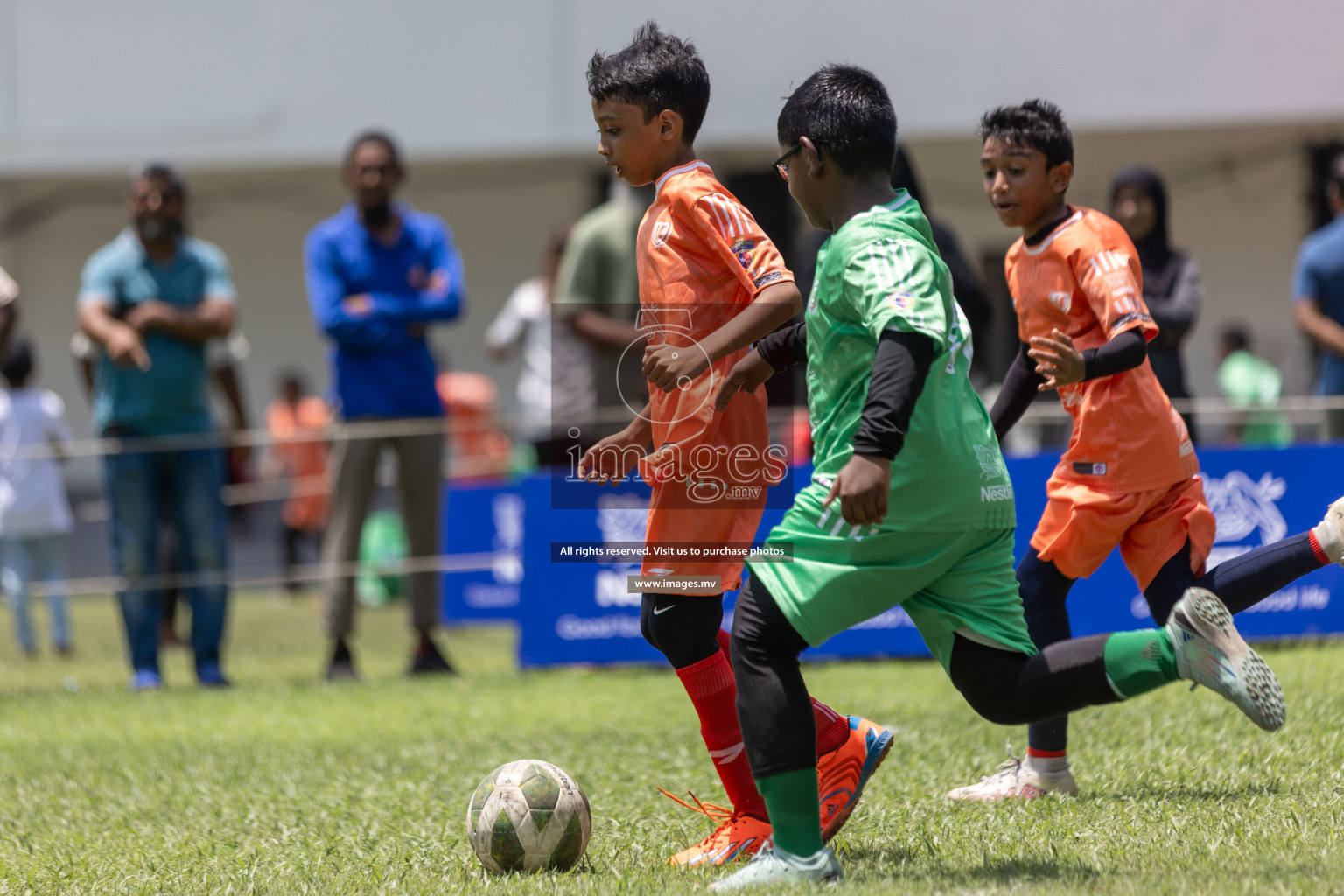 Day 1 of Nestle kids football fiesta, held in Henveyru Football Stadium, Male', Maldives on Wednesday, 11th October 2023 Photos: Shut Abdul Sattar/ Images.mv