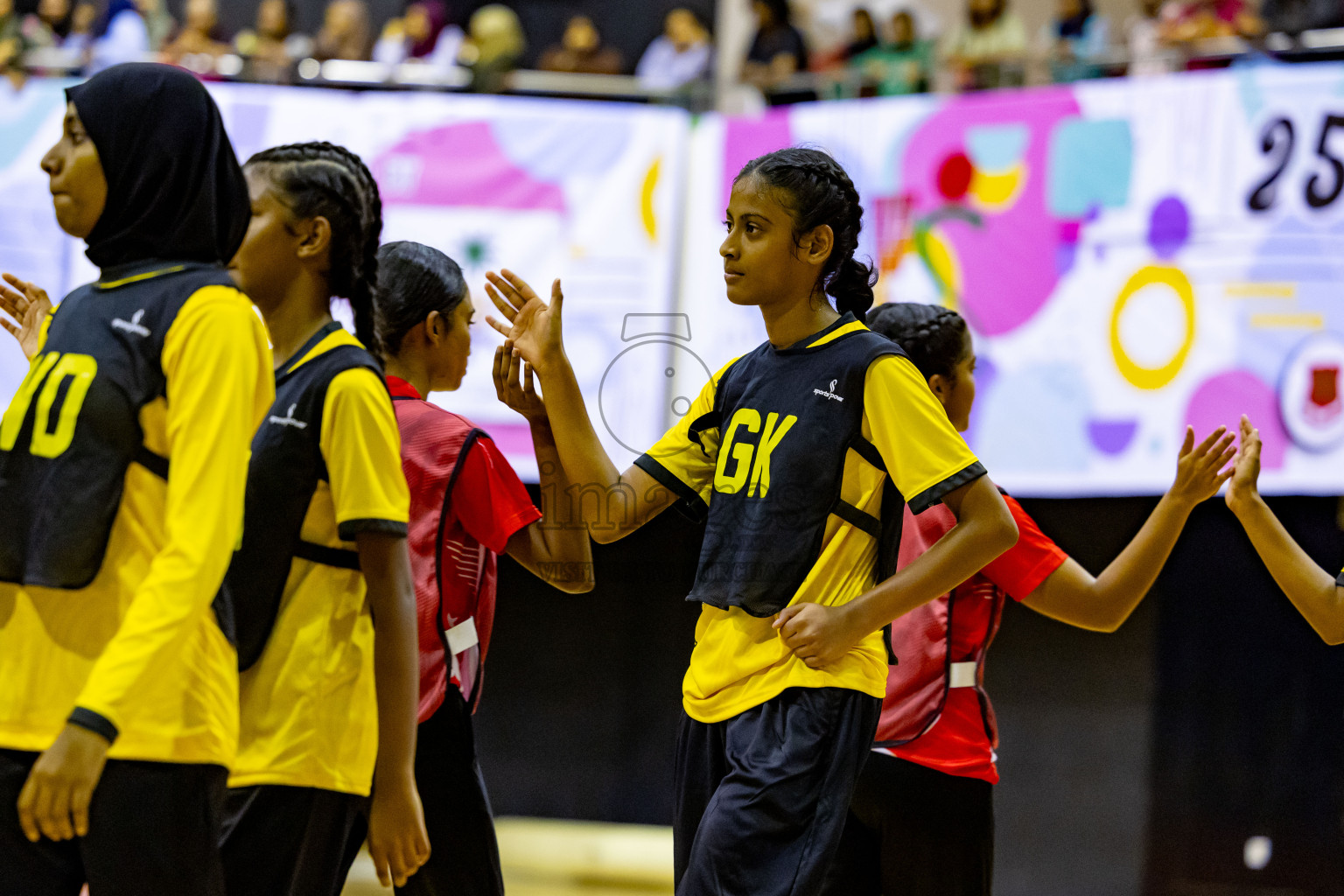 Day 4 of 25th Inter-School Netball Tournament was held in Social Center at Male', Maldives on Monday, 12th August 2024. Photos: Nausham Waheed / images.mvbv c