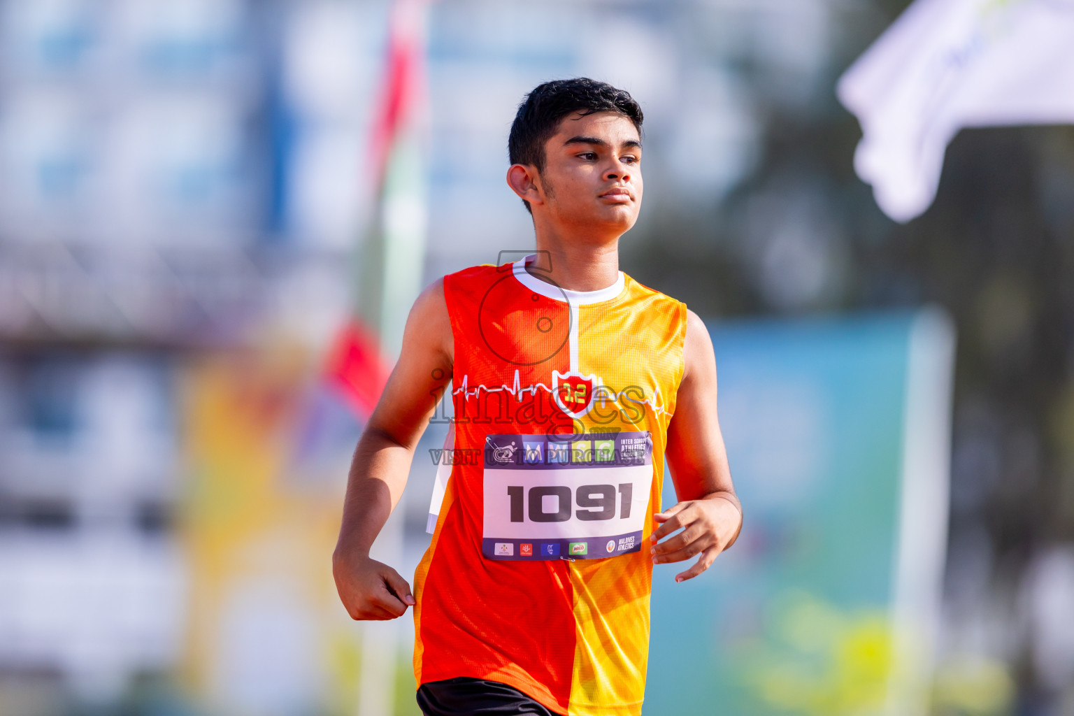 Day 6 of MWSC Interschool Athletics Championships 2024 held in Hulhumale Running Track, Hulhumale, Maldives on Thursday, 14th November 2024. Photos by: Nausham Waheed / Images.mv