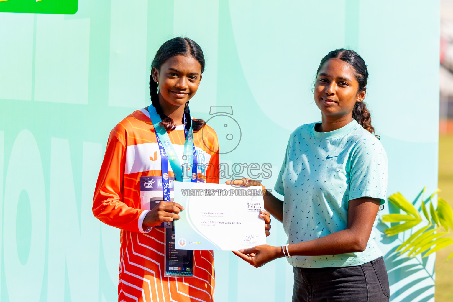 Day 3 of MWSC Interschool Athletics Championships 2024 held in Hulhumale Running Track, Hulhumale, Maldives on Monday, 11th November 2024. Photos by: Nausham Waheed / Images.mv