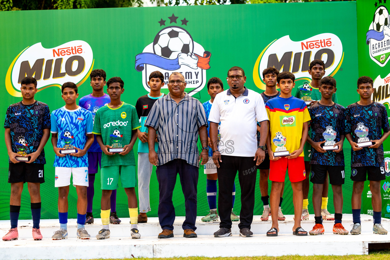 Day 4 of MILO Academy Championship 2024 (U-14) was held in Henveyru Stadium, Male', Maldives on Sunday, 3rd November 2024. Photos: Ismail Thoriq / Images.mv