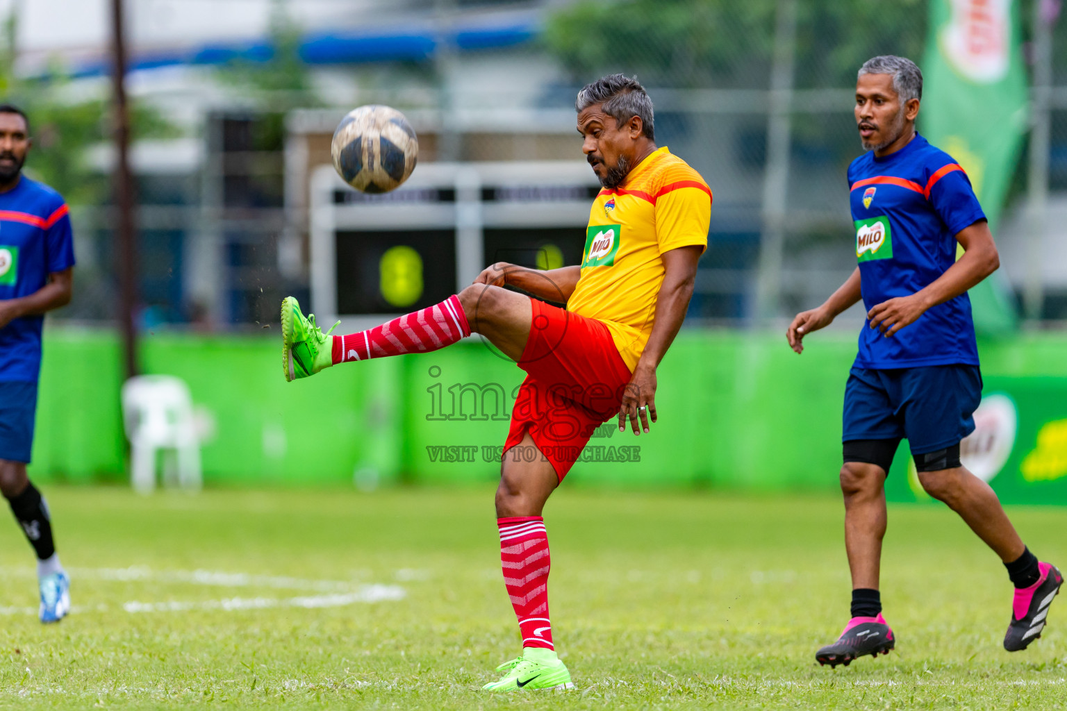 Day 3 of MILO Soccer 7 v 7 Championship 2024 was held at Henveiru Stadium in Male', Maldives on Saturday, 25th April 2024. Photos: Nausham Waheed / images.mv