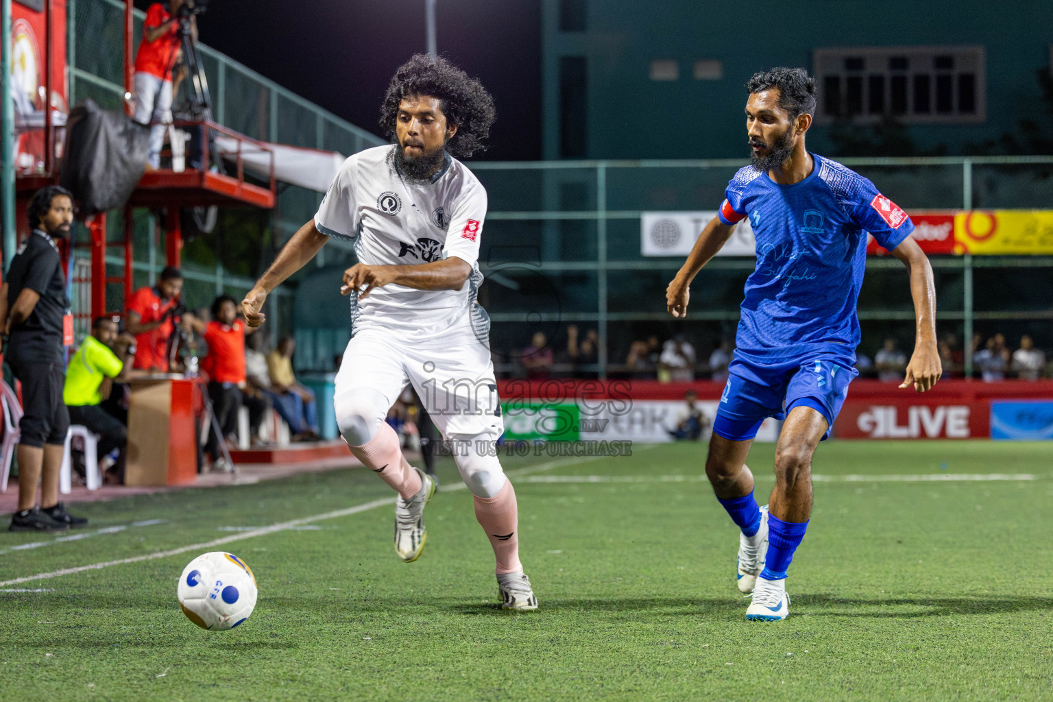 Sh Bilehfehi vs Sh Lhaimagu in Day 11 of Golden Futsal Challenge 2025 was held on Wednesday, 15th January 2025, in Hulhumale', Maldives Photos: Mohamed Mahfooz Moosa / images.mv