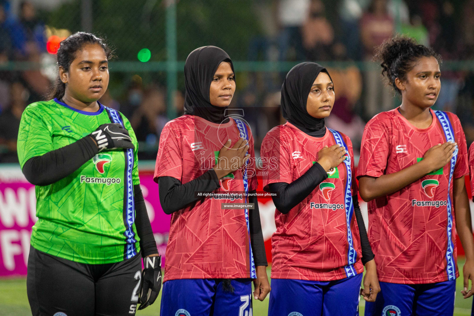 MPL vs Police Club in the Semi Finals of 18/30 Women's Futsal Fiesta 2021 held in Hulhumale, Maldives on 14th December 2021. Photos: Shuu Abdul Sattar / images.mv