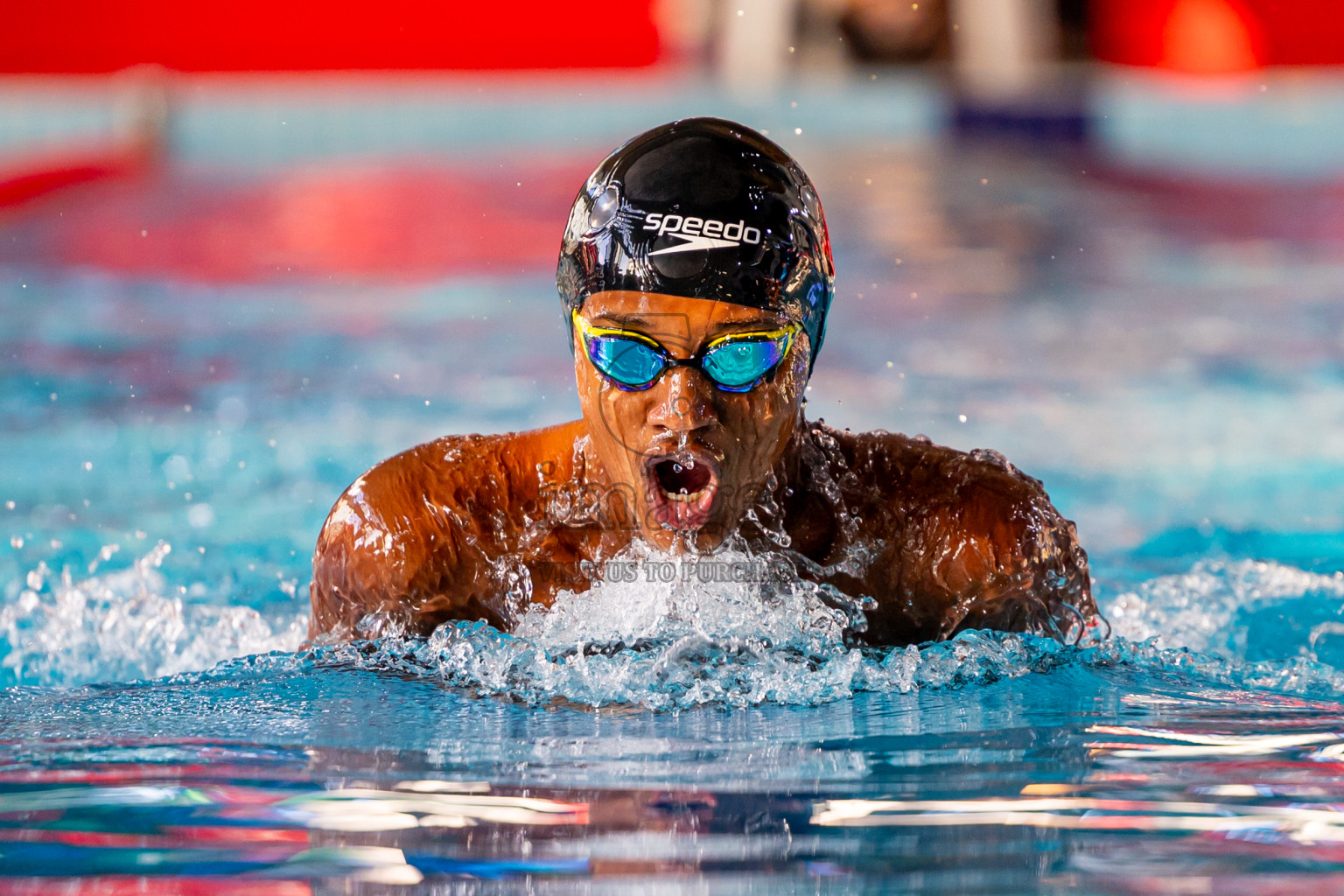 Day 1 of National Swimming Championship 2024 held in Hulhumale', Maldives on Friday, 13th December 2024. Photos: Nausham Waheed / images.mv