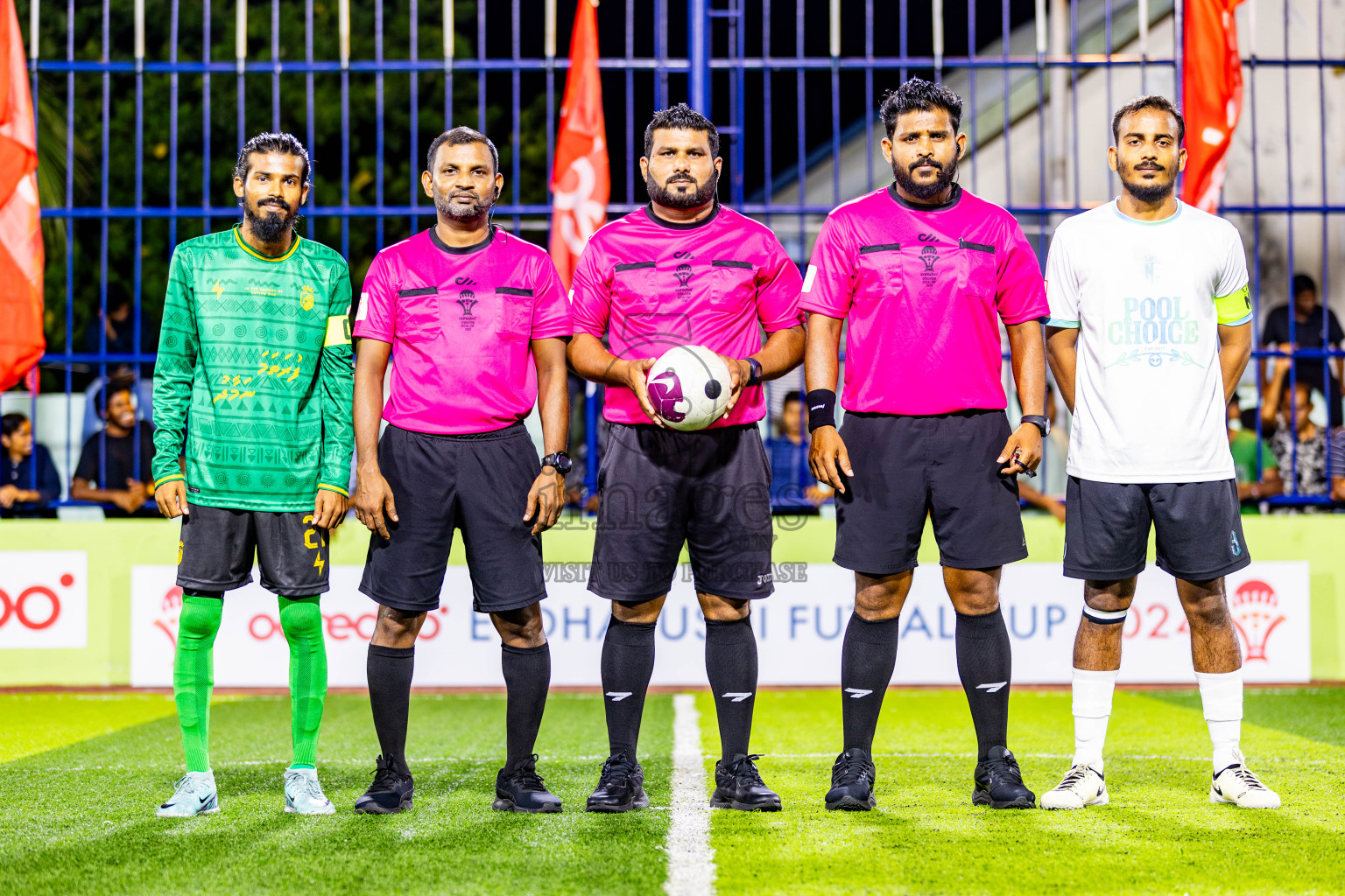 Muring FC vs Nala Brothers in Day 7 of Eydhafushi Futsal Cup 2024 was held on Sunday , 14th April 2024, in B Eydhafushi, Maldives Photos: Nausham Waheed / images.mv