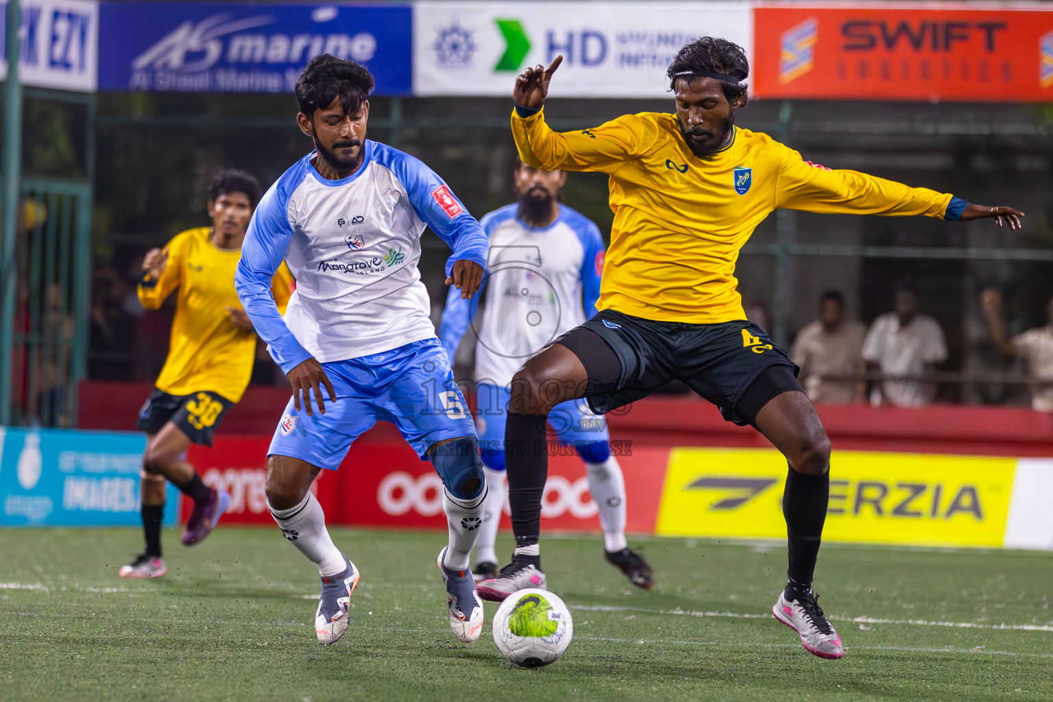 N Kendhikulhudhoo vs N Velidhoo in Day 11 of Golden Futsal Challenge 2024 was held on Thursday, 25th January 2024, in Hulhumale', Maldives
Photos: Ismail Thoriq / images.mv