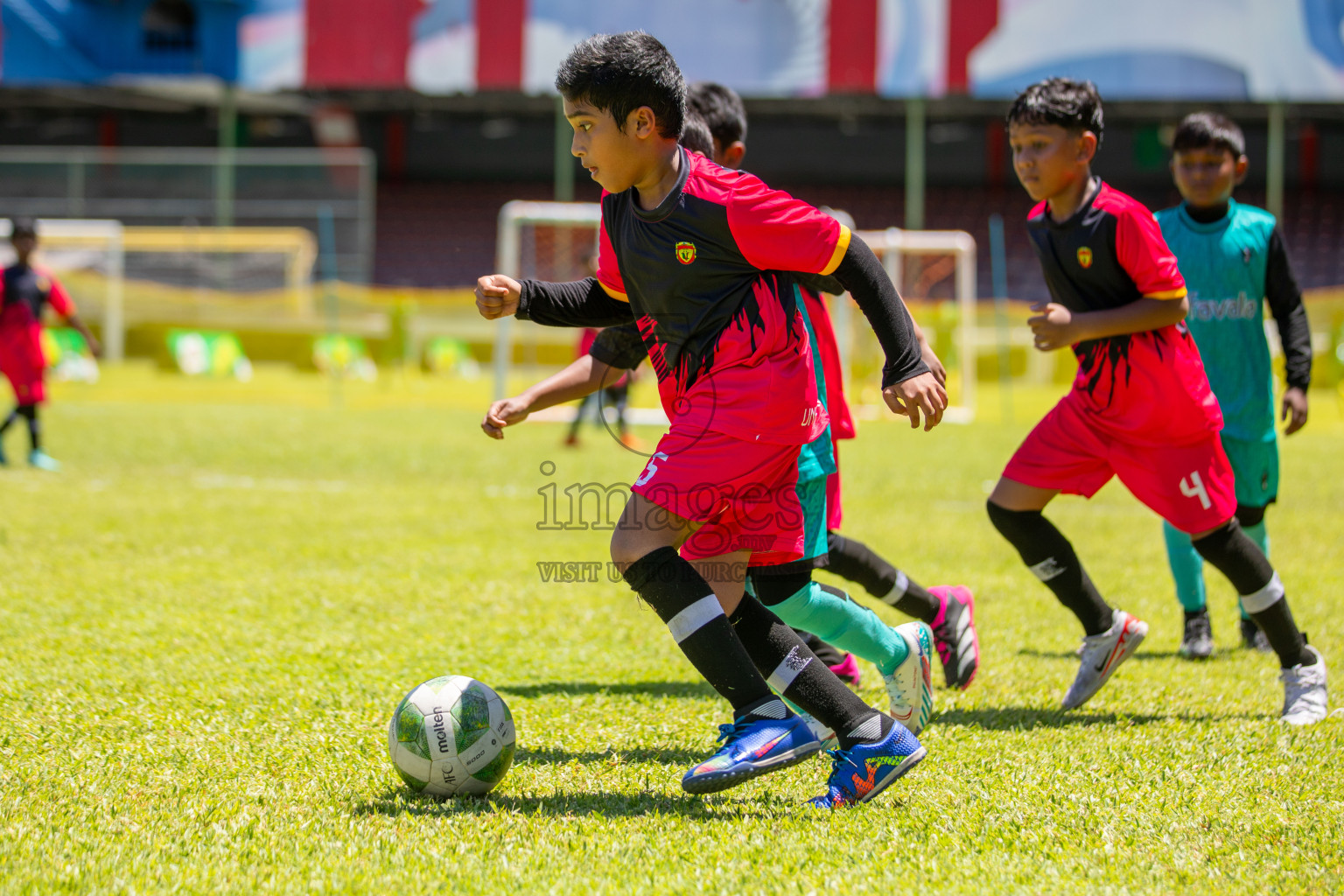 Day 1 of Under 10 MILO Academy Championship 2024 was held at National Stadium in Male', Maldives on Friday, 26th April 2024. Photos: Mohamed Mahfooz Moosa / images.mv