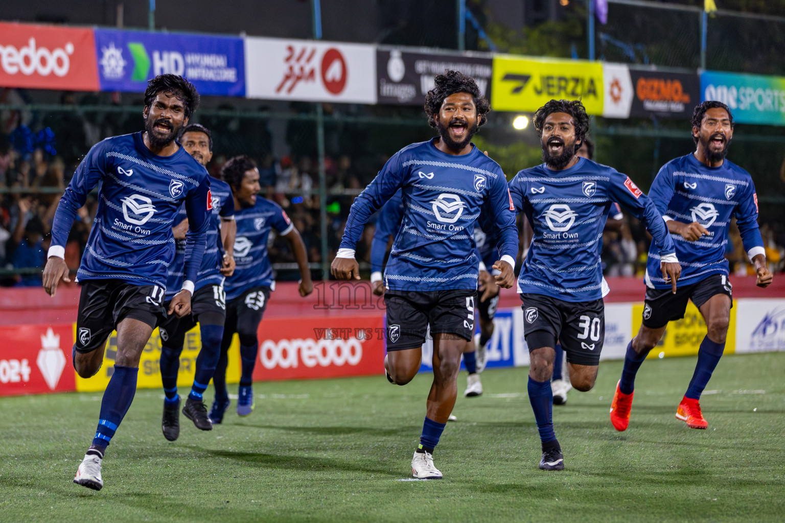 K. Gaafaru VS B. Eydhafushi in Zone 3 Group Stage Final on Day 38 of Golden Futsal Challenge 2024 which was held on Friday, 23rd February 2024, in Hulhumale', Maldives 
Photos: Hassan Simah/ images.mv