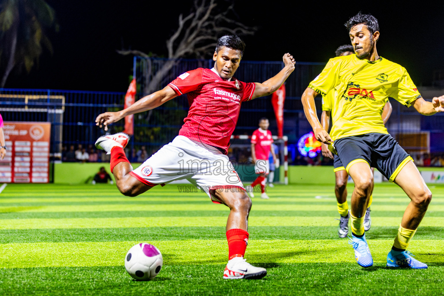 CC Sports Club vs Vela Sports Club in Day 7 of Eydhafushi Futsal Cup 2024 was held on Sunday , 14th April 2024, in B Eydhafushi, Maldives Photos: Nausham Waheed / images.mv