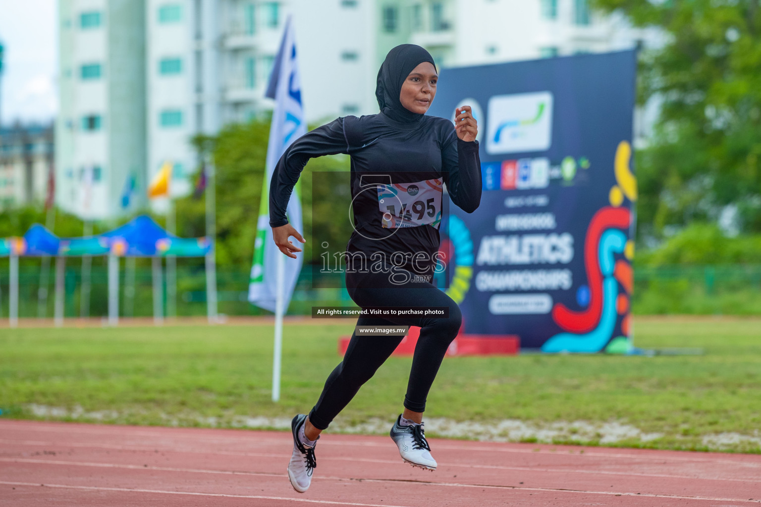 Day two of Inter School Athletics Championship 2023 was held at Hulhumale' Running Track at Hulhumale', Maldives on Sunday, 15th May 2023. Photos: Nausham Waheed / images.mv