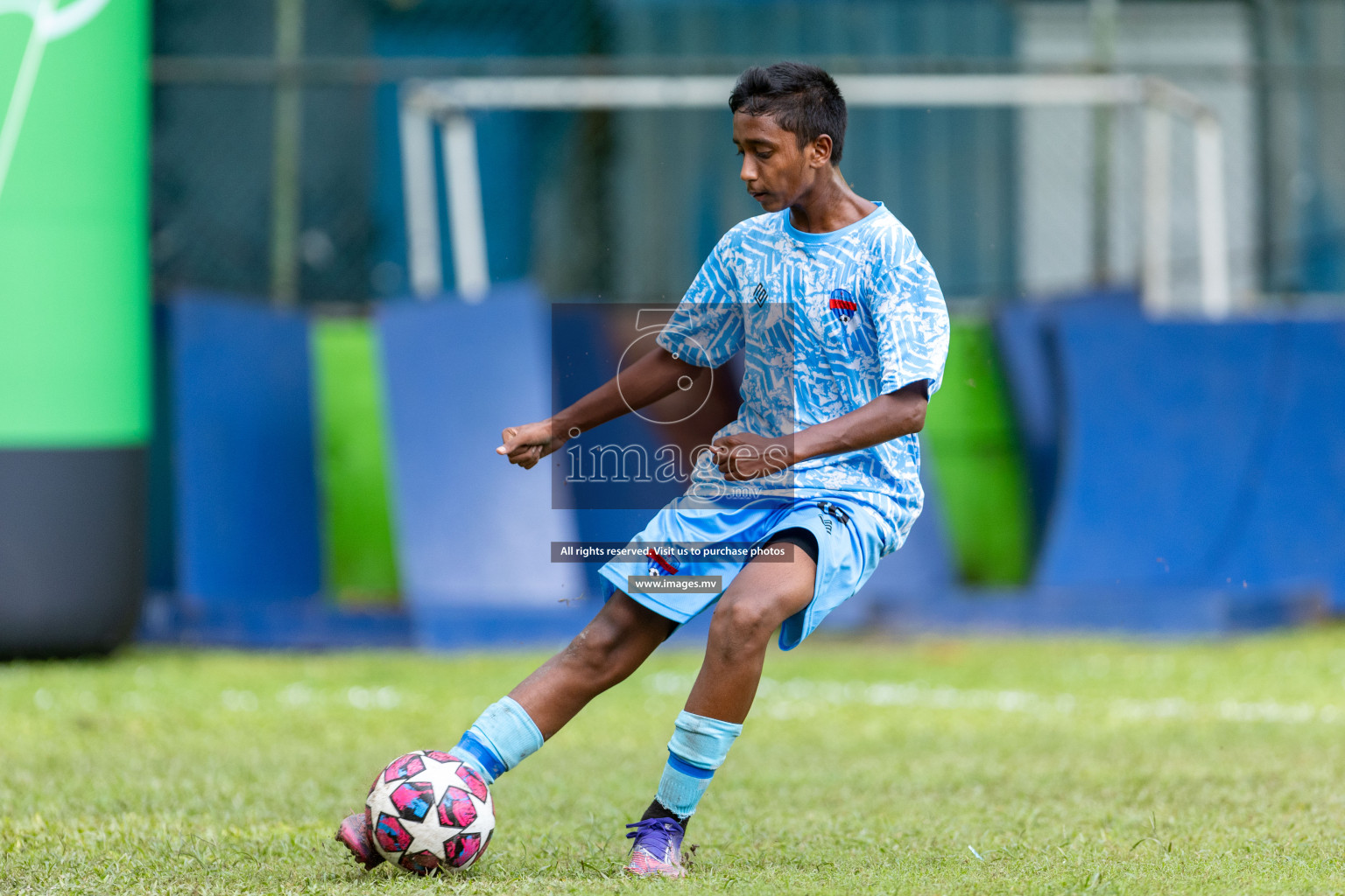 Day 2 of MILO Academy Championship 2023 (u14) was held in Henveyru Stadium Male', Maldives on 4th November 2023. Photos: Nausham Waheed / images.mv