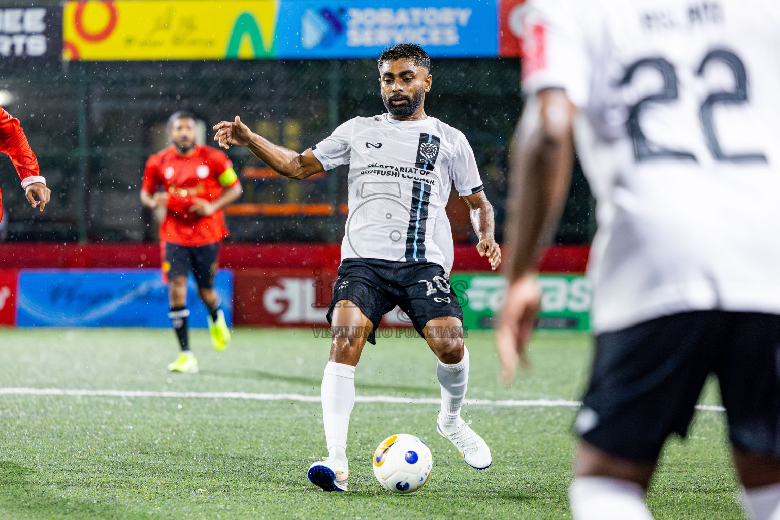 K Himmafushi vs K Dhiffushi in Day 10 of Golden Futsal Challenge 2025 was held on Tuesday, 14th January 2025, in Hulhumale', Maldives Photos: Nausham Waheed / images.mv