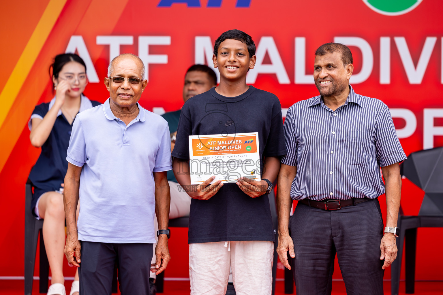 Finals of ATF Maldives Junior Open Tennis was held in Male' Tennis Court, Male', Maldives on Saturday, 21st December 2024. Photos: Nausham Waheed/ images.mv