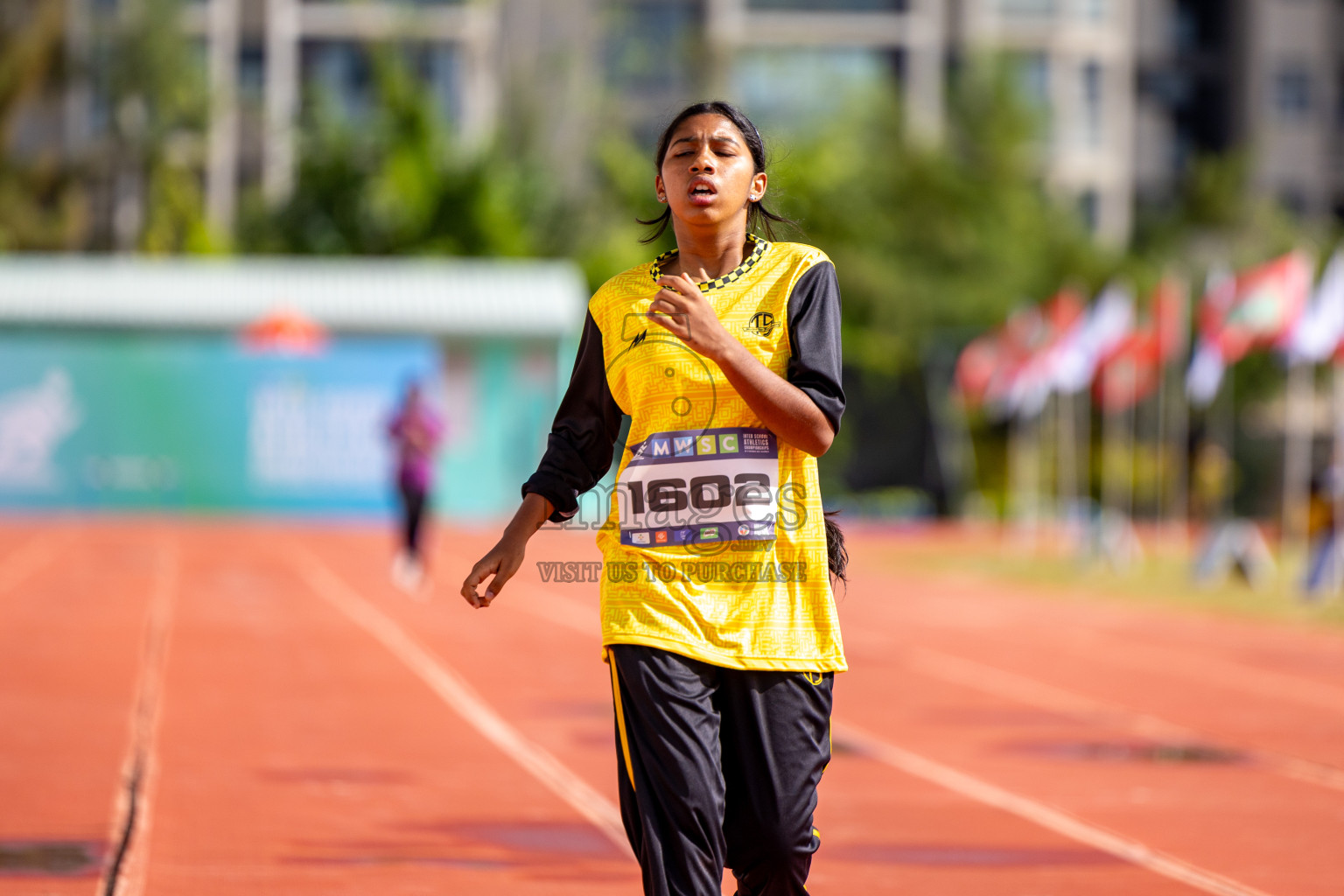 Day 2 of MWSC Interschool Athletics Championships 2024 held in Hulhumale Running Track, Hulhumale, Maldives on Sunday, 10th November 2024. 
Photos by:  Hassan Simah / Images.mv