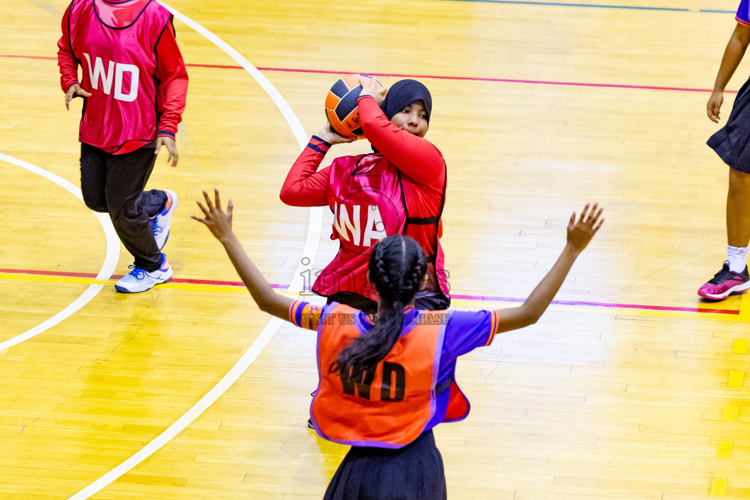 Day 2 of 25th Inter-School Netball Tournament was held in Social Center at Male', Maldives on Saturday, 10th August 2024. Photos: Nausham Waheed / images.mv