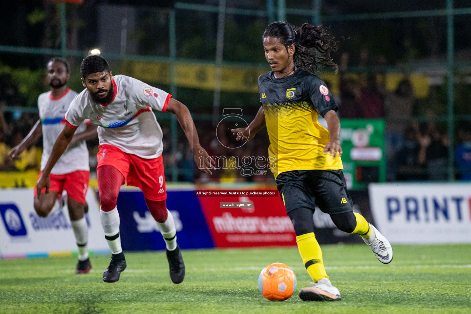 Team FSM Vs Prisons Club in the Semi Finals of Club Maldives 2021 held in Hulhumale, Maldives on 15 December 2021. Photos: Shuu Abdul Sattar / images.mv