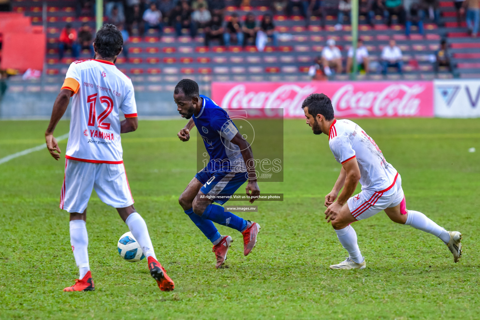 Buru Sports Club vs New Radiant Sports Club in the 2nd Division 2022 on 14th Aug 2022, held in National Football Stadium, Male', Maldives Photos: Nausham Waheed / Images.mv