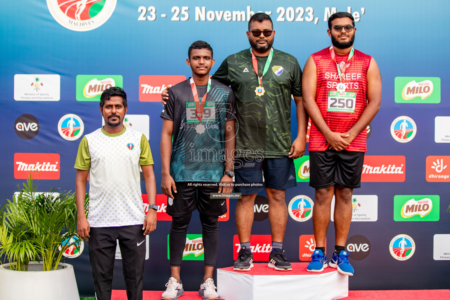 Day 2 of National Athletics Championship 2023 was held in Ekuveni Track at Male', Maldives on Friday, 24th November 2023. Photos: Hassan Simah / images.mv