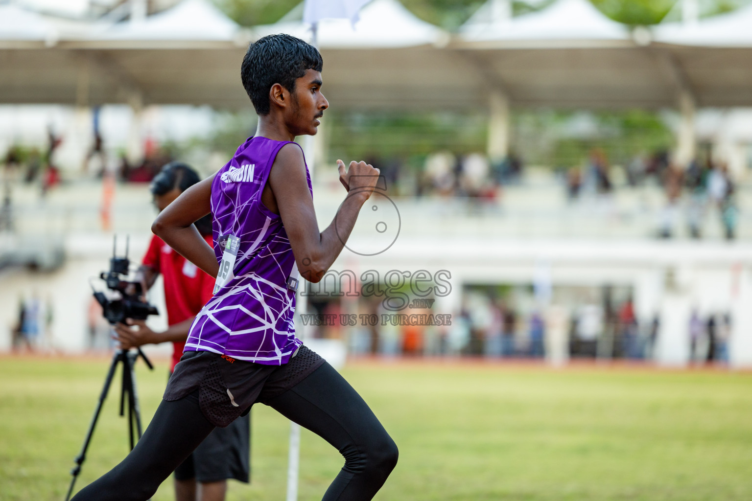 Day 2 of MWSC Interschool Athletics Championships 2024 held in Hulhumale Running Track, Hulhumale, Maldives on Sunday, 10th November 2024. 
Photos by: Hassan Simah / Images.mv