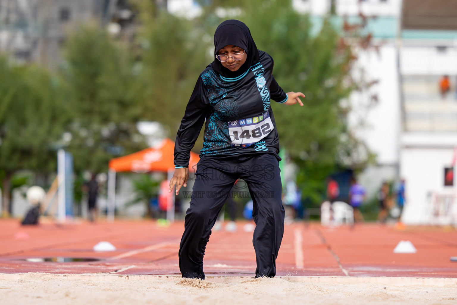 Day 2 of MWSC Interschool Athletics Championships 2024 held in Hulhumale Running Track, Hulhumale, Maldives on Sunday, 10th November 2024. 
Photos by:  Hassan Simah / Images.mv