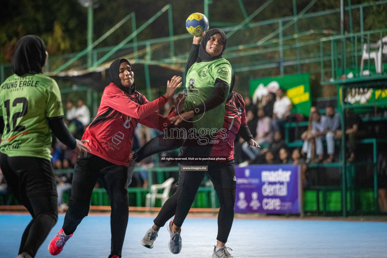 Day 9 of 6th MILO Handball Maldives Championship 2023, held in Handball ground, Male', Maldives on 28th May 2023 Photos: Nausham Waheed/ Images.mv