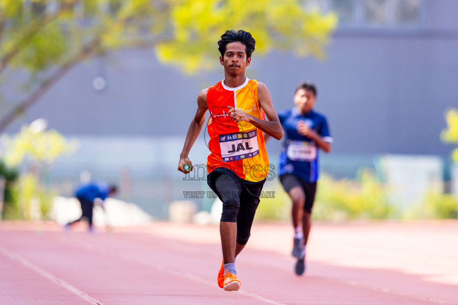 Day 6 of MWSC Interschool Athletics Championships 2024 held in Hulhumale Running Track, Hulhumale, Maldives on Thursday, 14th November 2024. Photos by: Nausham Waheed / Images.mv