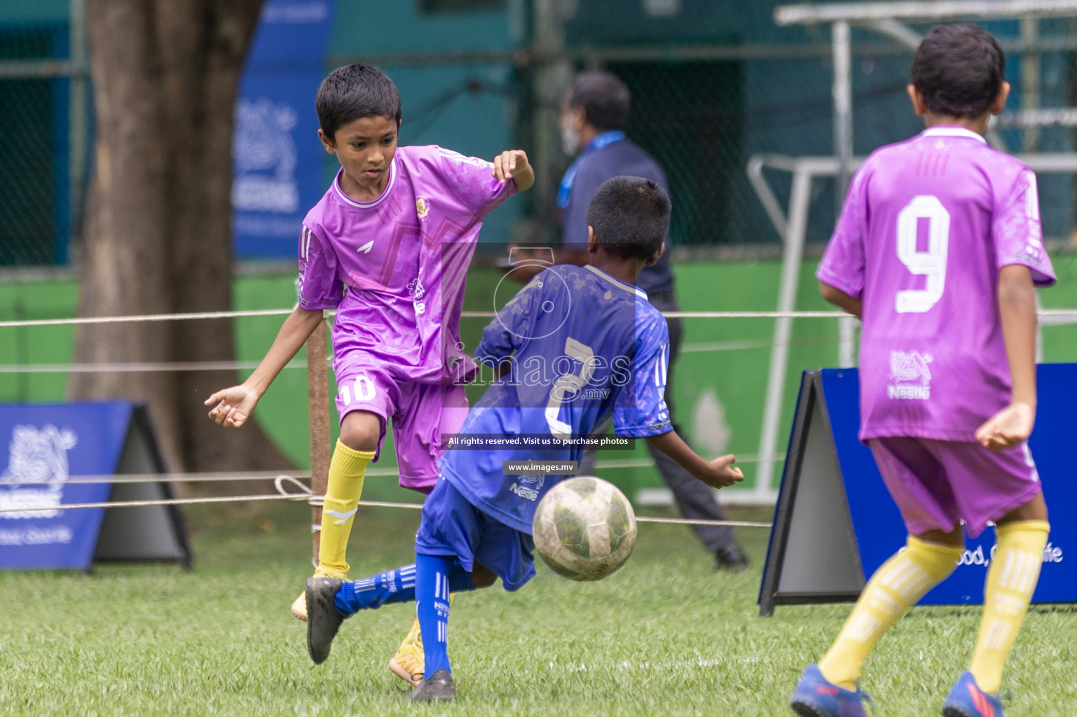 Day 1 of Nestle kids football fiesta, held in Henveyru Football Stadium, Male', Maldives on Wednesday, 11th October 2023 Photos: Shut Abdul Sattar/ Images.mv