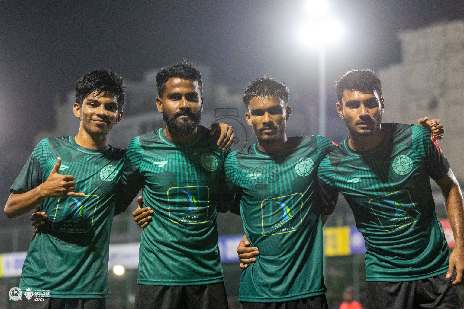 HA Hoarafushi vs HA Thakandhoo in Day 1 of Golden Futsal Challenge 2024 was held on Monday, 15th January 2024, in Hulhumale', Maldives Photos: Ismail Thoriq / images.mv