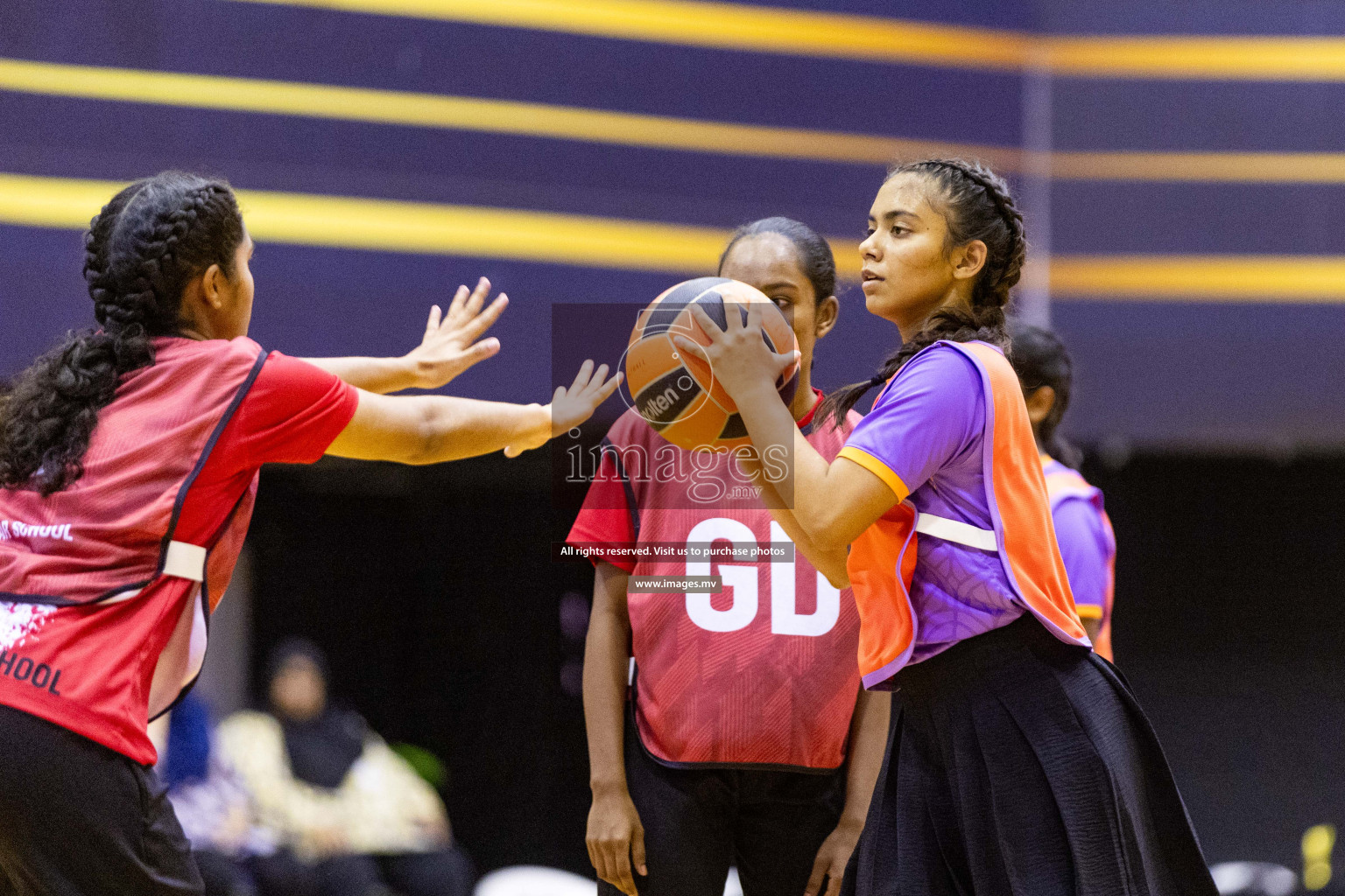 Final of 24th Interschool Netball Tournament 2023 was held in Social Center, Male', Maldives on 7th November 2023. Photos: Nausham Waheed / images.mv