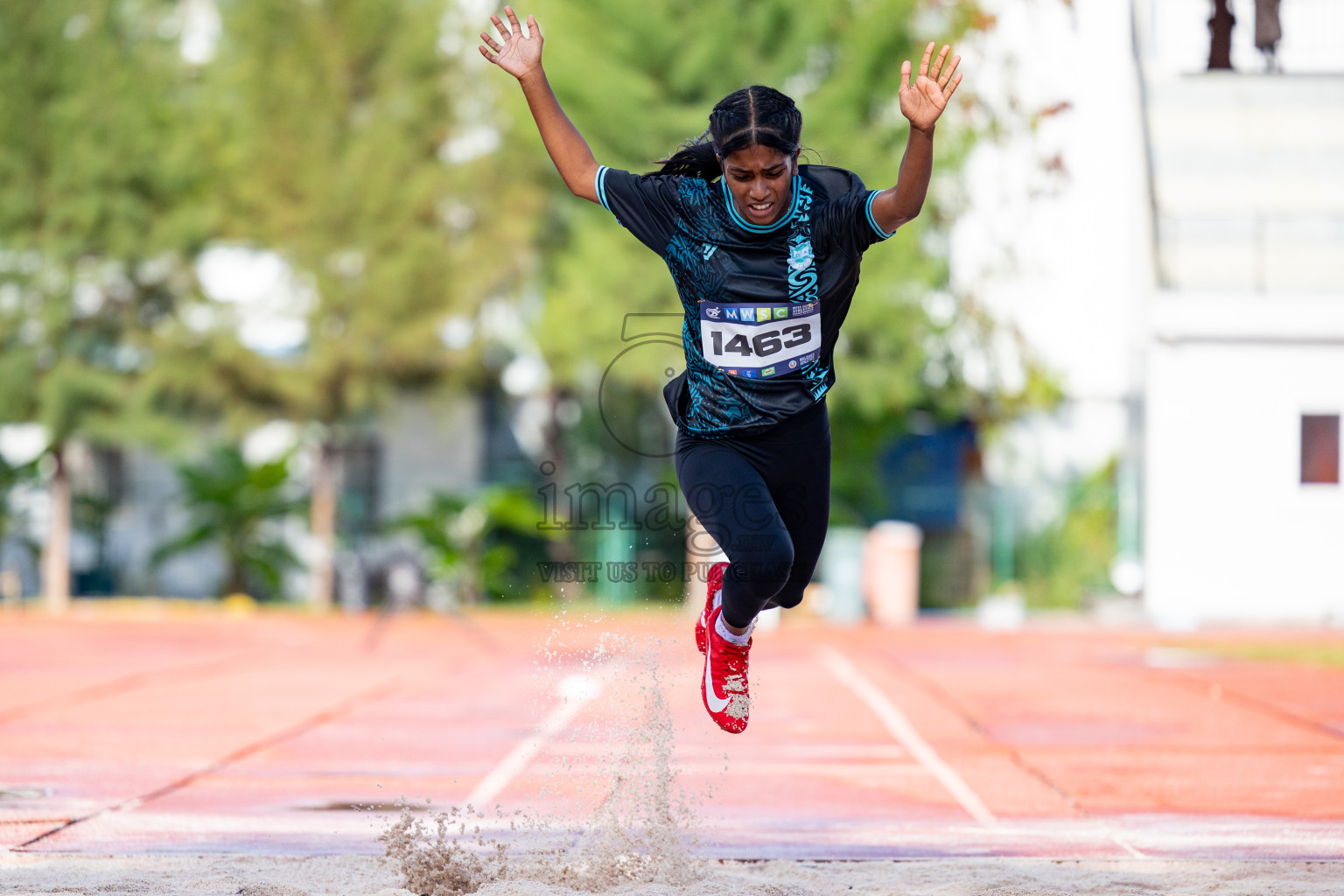 Day 1 of MWSC Interschool Athletics Championships 2024 held in Hulhumale Running Track, Hulhumale, Maldives on Saturday, 9th November 2024. 
Photos by: Ismail Thoriq, Hassan Simah / Images.mv