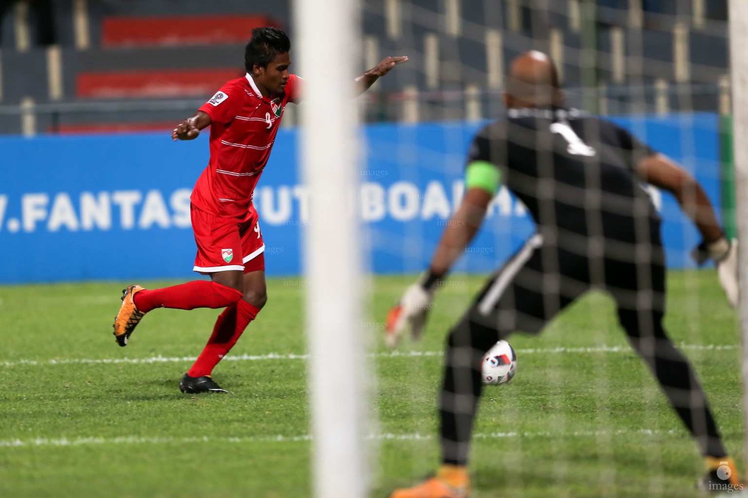 Asian Cup Qualifier between Maldives and Oman in National Stadium, on 10 October 2017 Male' Maldives. ( Images.mv Photo: Abdulla Abeedh )