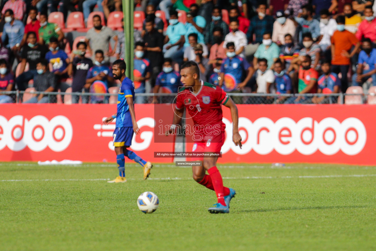 Bangladesh vs Sri Lanka in SAFF Championship 2021 held on 1st October 2021 in Galolhu National Stadium, Male', Maldives