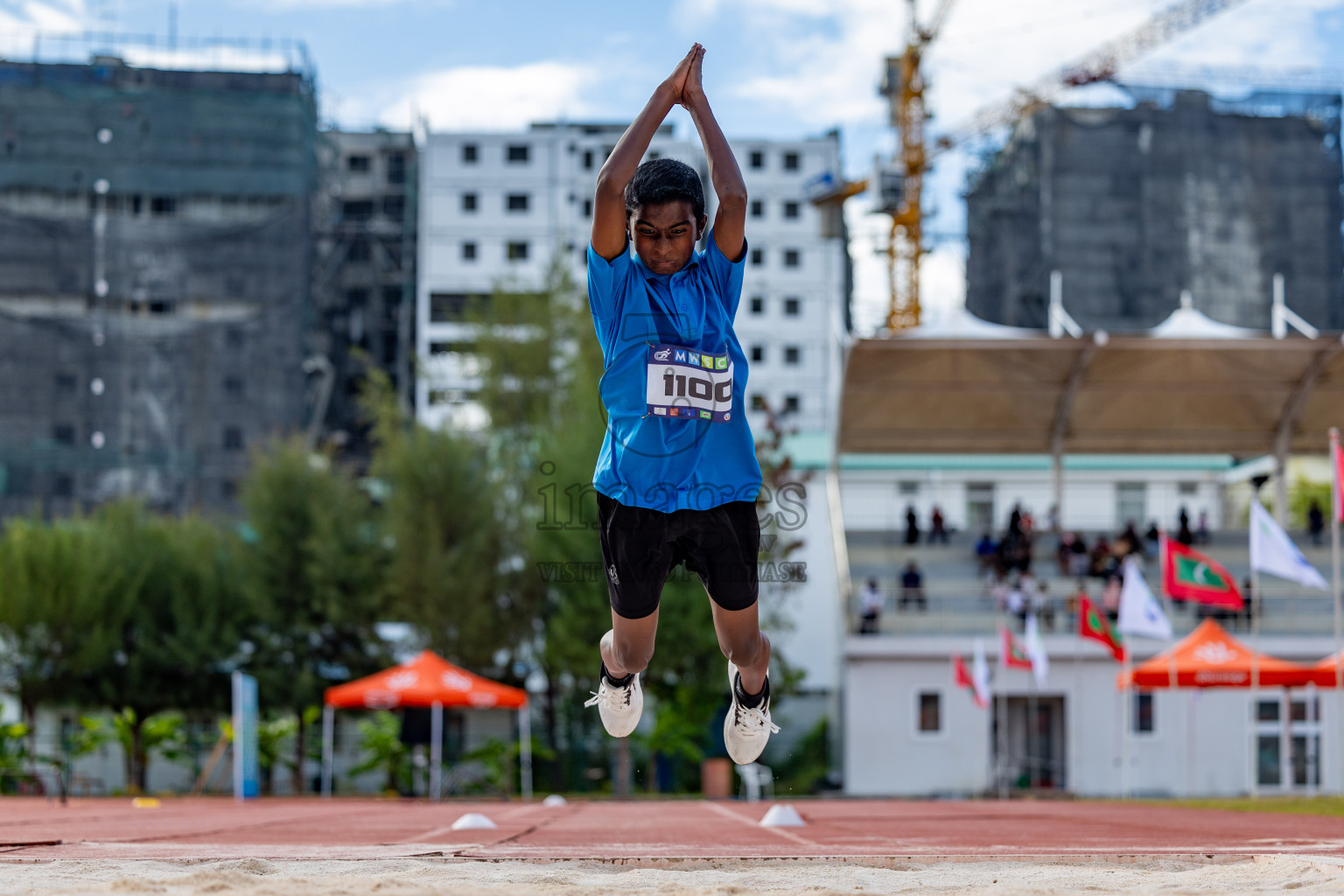 Day 1 of MWSC Interschool Athletics Championships 2024 held in Hulhumale Running Track, Hulhumale, Maldives on Saturday, 9th November 2024. 
Photos by: Hassan Simah / Images.mv