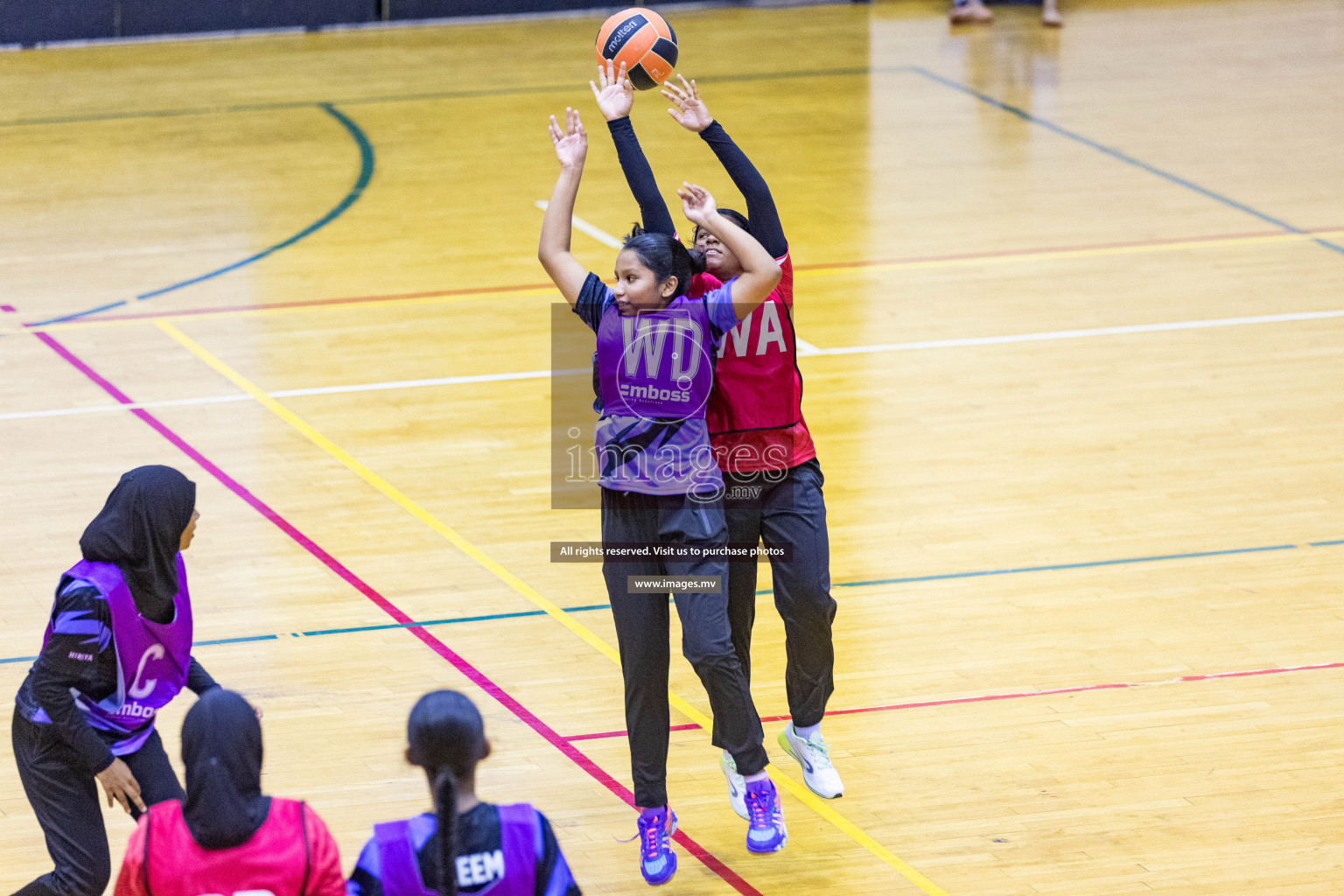 Day3 of 24th Interschool Netball Tournament 2023 was held in Social Center, Male', Maldives on 29th October 2023. Photos: Nausham Waheed, Mohamed Mahfooz Moosa / images.mv