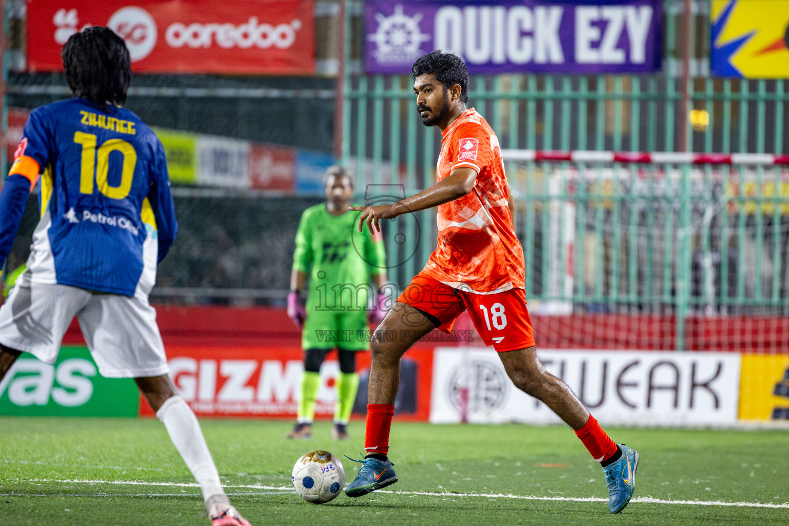 GA Nilandhoo vs GA Kanduhulhudhoo in Day 14 of Golden Futsal Challenge 2025 was held on Saturday, 18th January 2025, in Hulhumale', Maldives. Photos: Nausham Waheed / images.mv