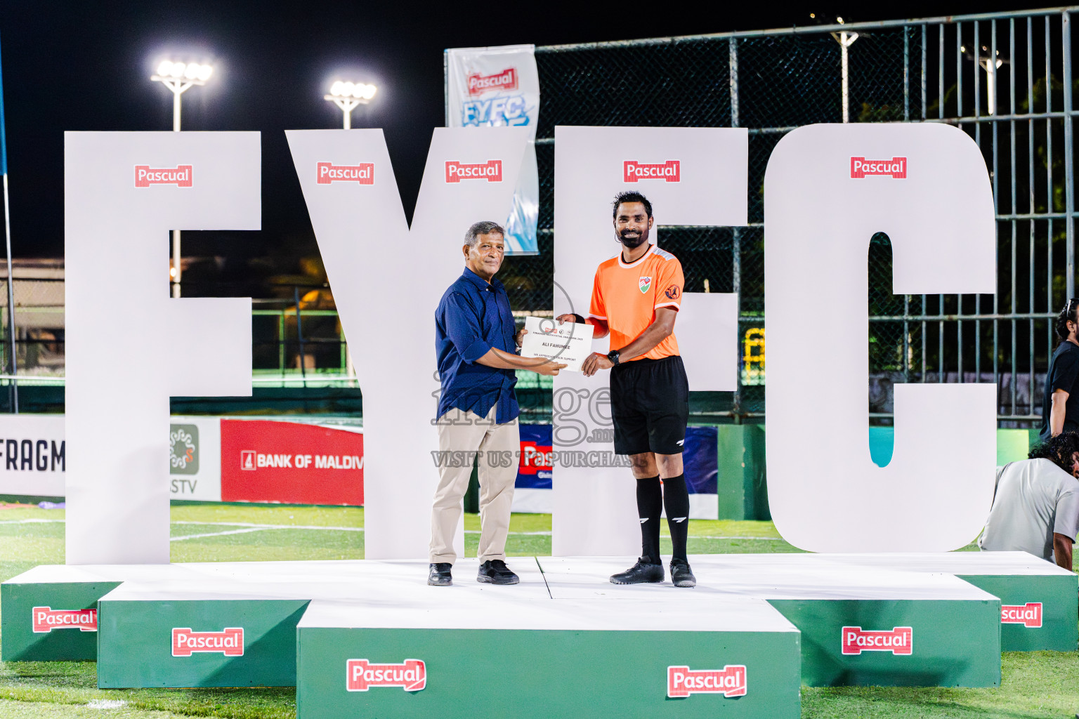 Closing Ceremony Day 6 - Fonadhoo Youth Futsal Challenge 2025 held in Fonadhoo Futsal Stadium, L. Fonadhoo, Maldives on Wednesday, 31st October 2025 Photos: Arif Rasheed / images.mv