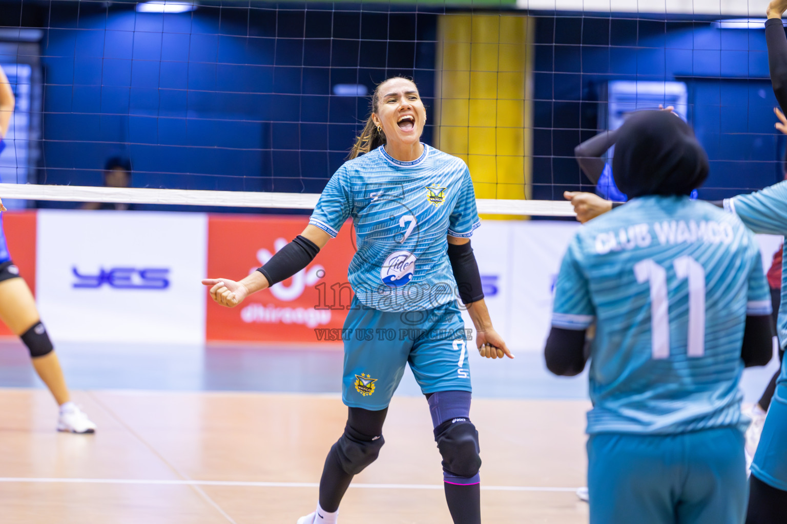 Club WAMCO vs Police Club in the final of National Volleyball Championship 2024 (women's division) was held in Social Center Indoor Hall on Thursday, 24th October 2024. 
Photos: Ismail Thoriq / images.mv