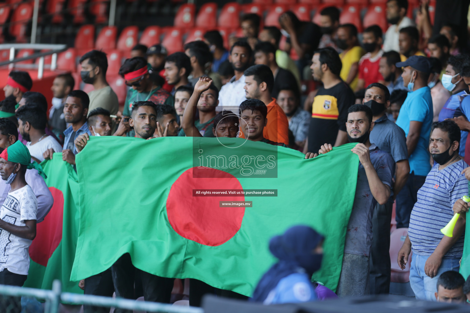 Bangladesh vs India in SAFF Championship 2021 held on 1st October 2021 in Galolhu National Stadium, Male', Maldives