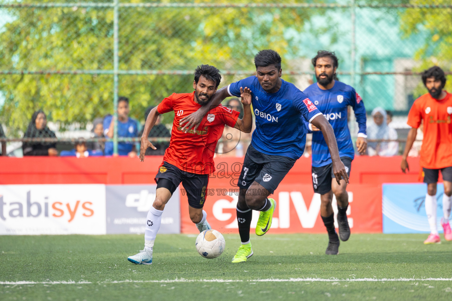 K Gaafaru vs K Himmafushi in Day 15 of Golden Futsal Challenge 2025 was held on Sunday, 19th January 2025, in Hulhumale', Maldives. Photos: Mohamed Mahfooz Moosa / images.mv