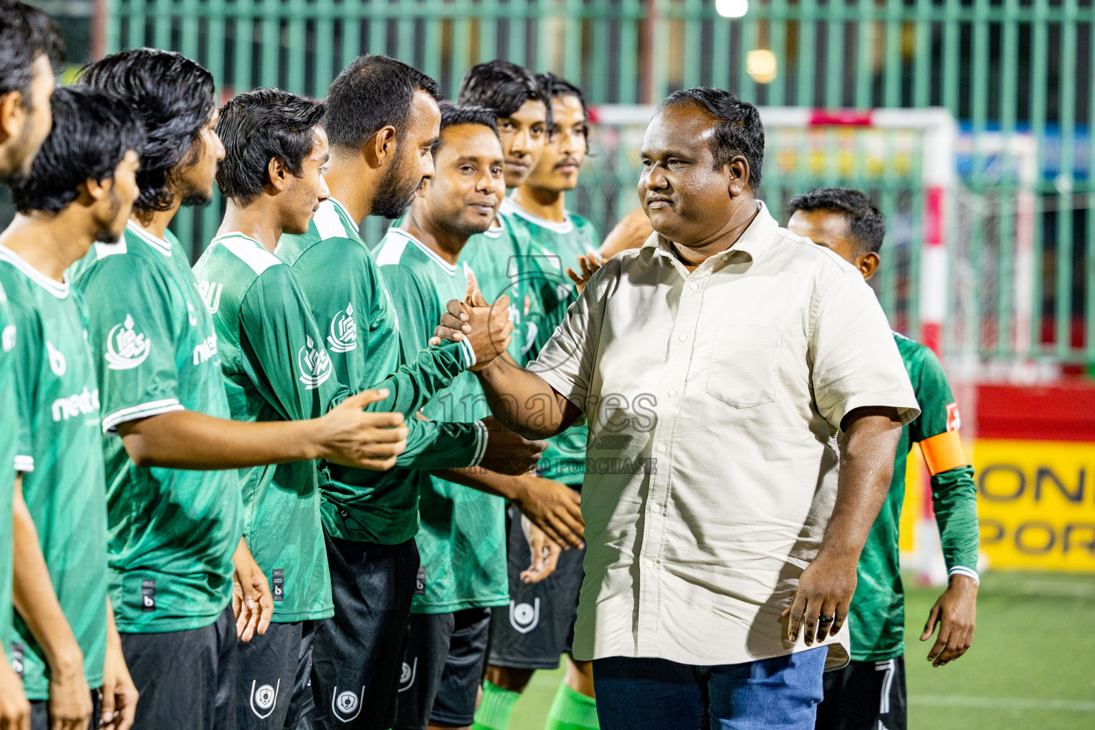 R. Dhuvaafaru VS N. Miladhoo in zone round on Day 32 of Golden Futsal Challenge 2025 was held on Wednesday , 5th February 2025, in Hulhumale', Maldives. 
Photos: Hassan Simah / images.mv
