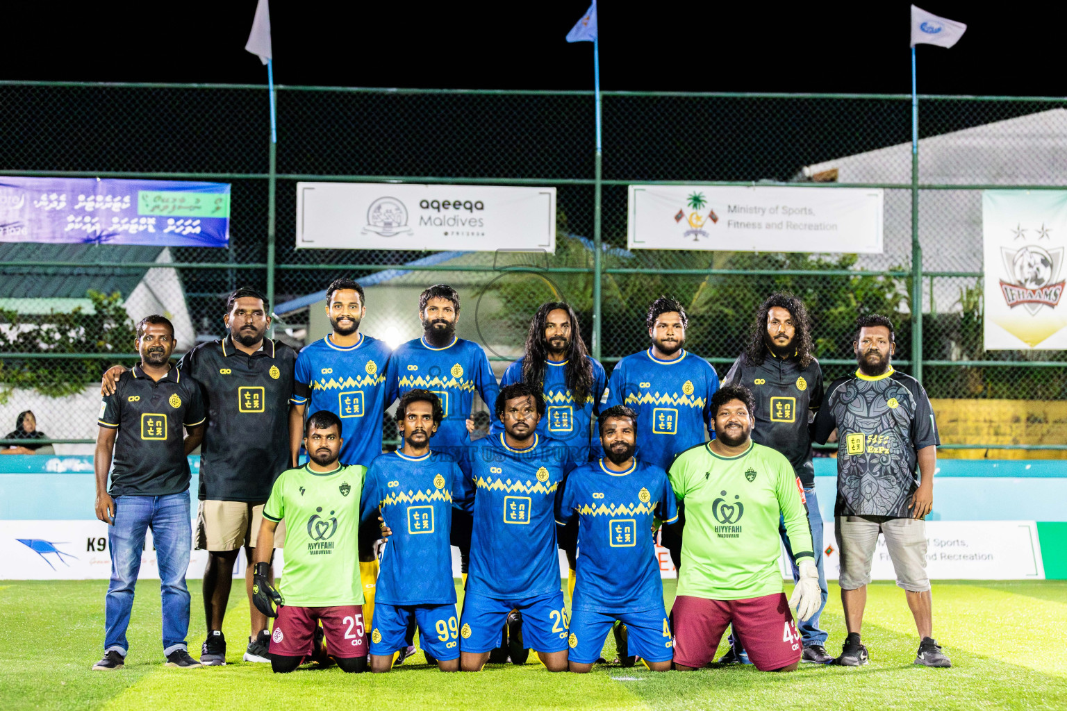 J Kovi Goani vs Fools SC in Day 2 of Laamehi Dhiggaru Ekuveri Futsal Challenge 2025 was held on Friday, 25th July 2025, at Dhiggaru Futsal Ground, Dhiggaru, Maldives Photos: Areef Adam / images.mv