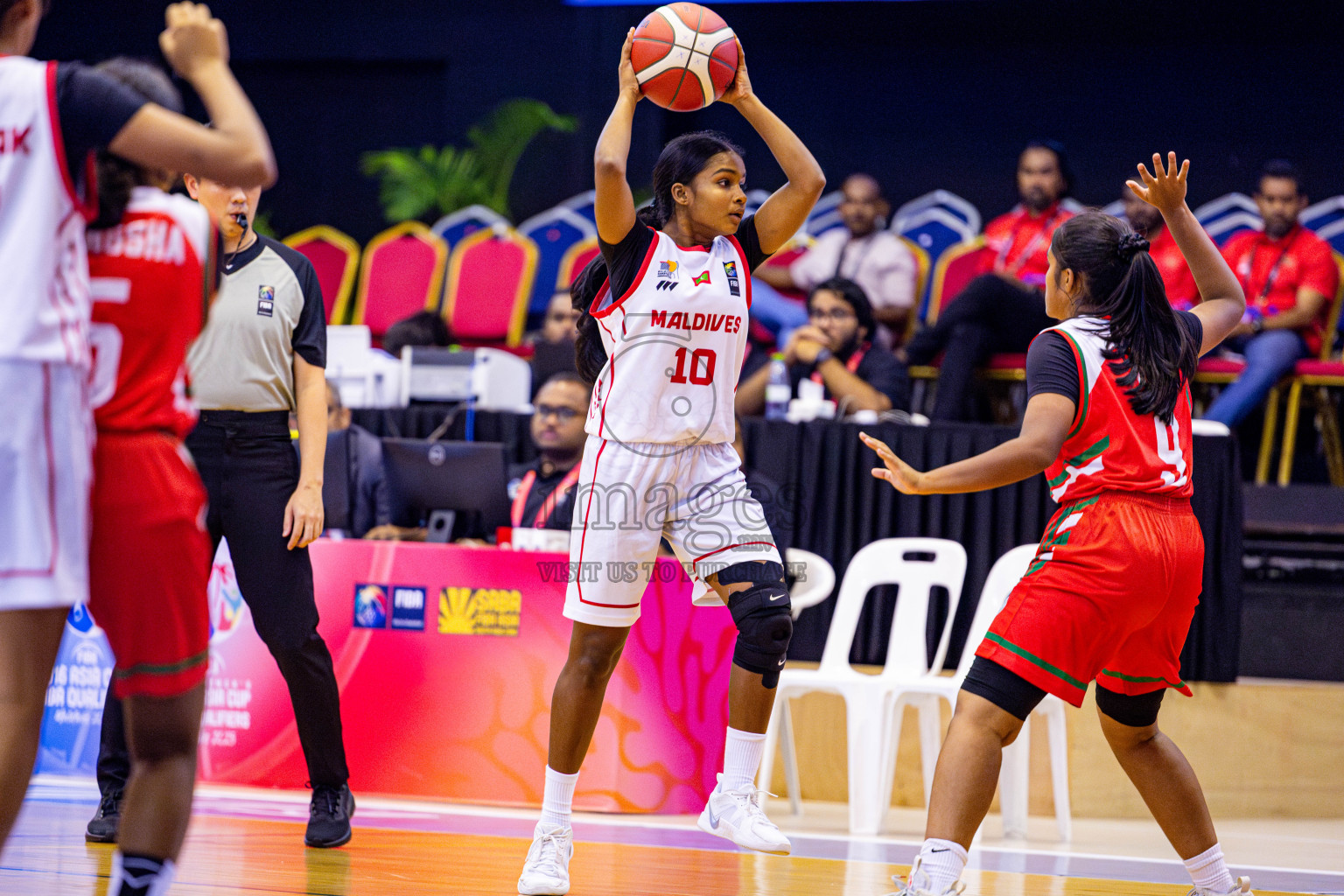 Maldives vs Bangladesh in Day 4 of Under 16 Woman's Asian Cup SABA Qualifiers 2025 was held in Social Center, Male', Maldives on Sunday, 15th June 2025. Photos: Nausham Waheed / images.mv