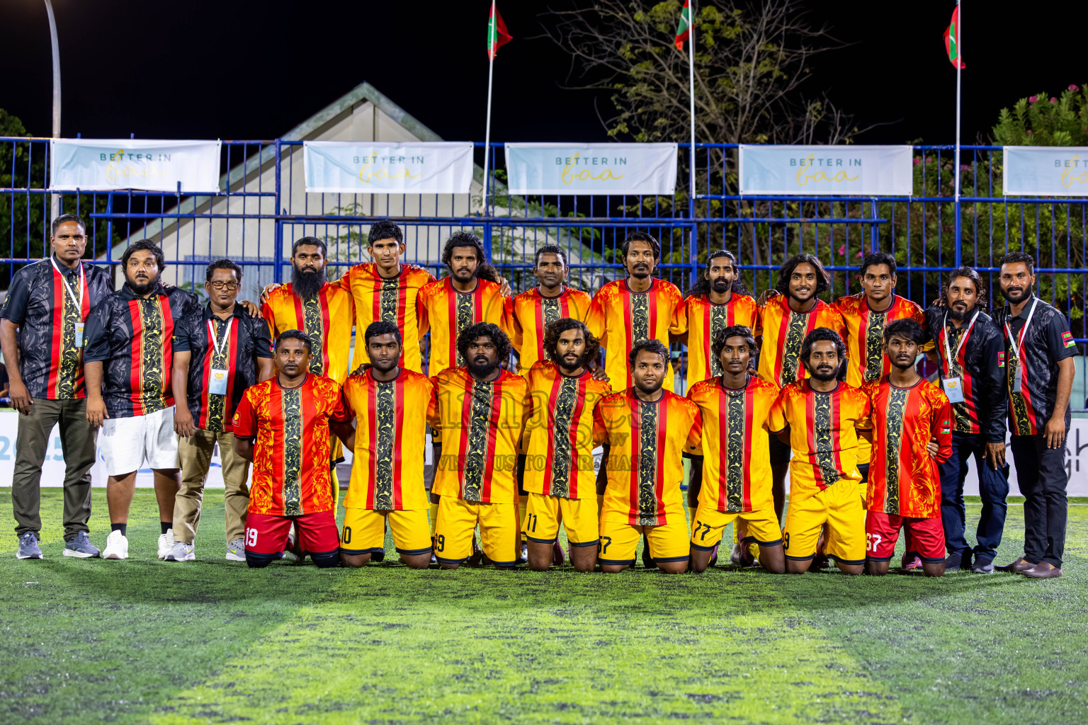 Hithaadhoo vs Thulhaadhoo in Day 5 of Better in Baa Futsal Fiesta 2025 Men's division held in B. Eydhafushi, Maldives on Sunday, 9th November 2025. Photos: Nausham Waheed / images.mv