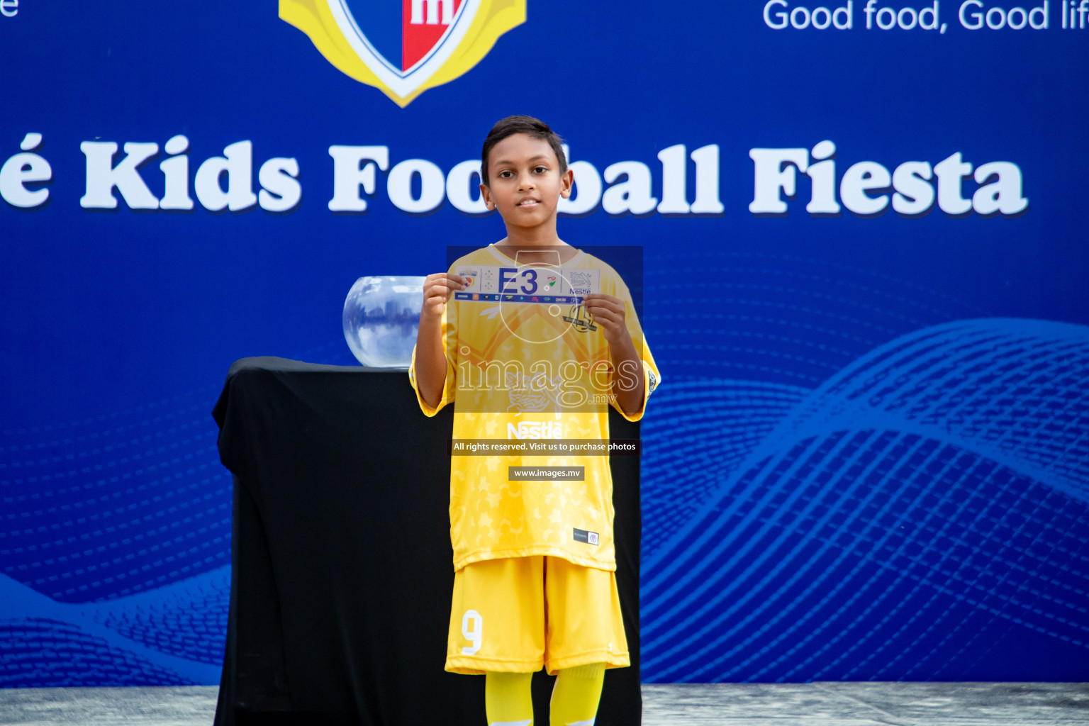 Draw Ceremony of Nestle' Kids Football Fiesta 2023 held in Artificial Beach, Male', Maldives on Saturday, 7th October 2023