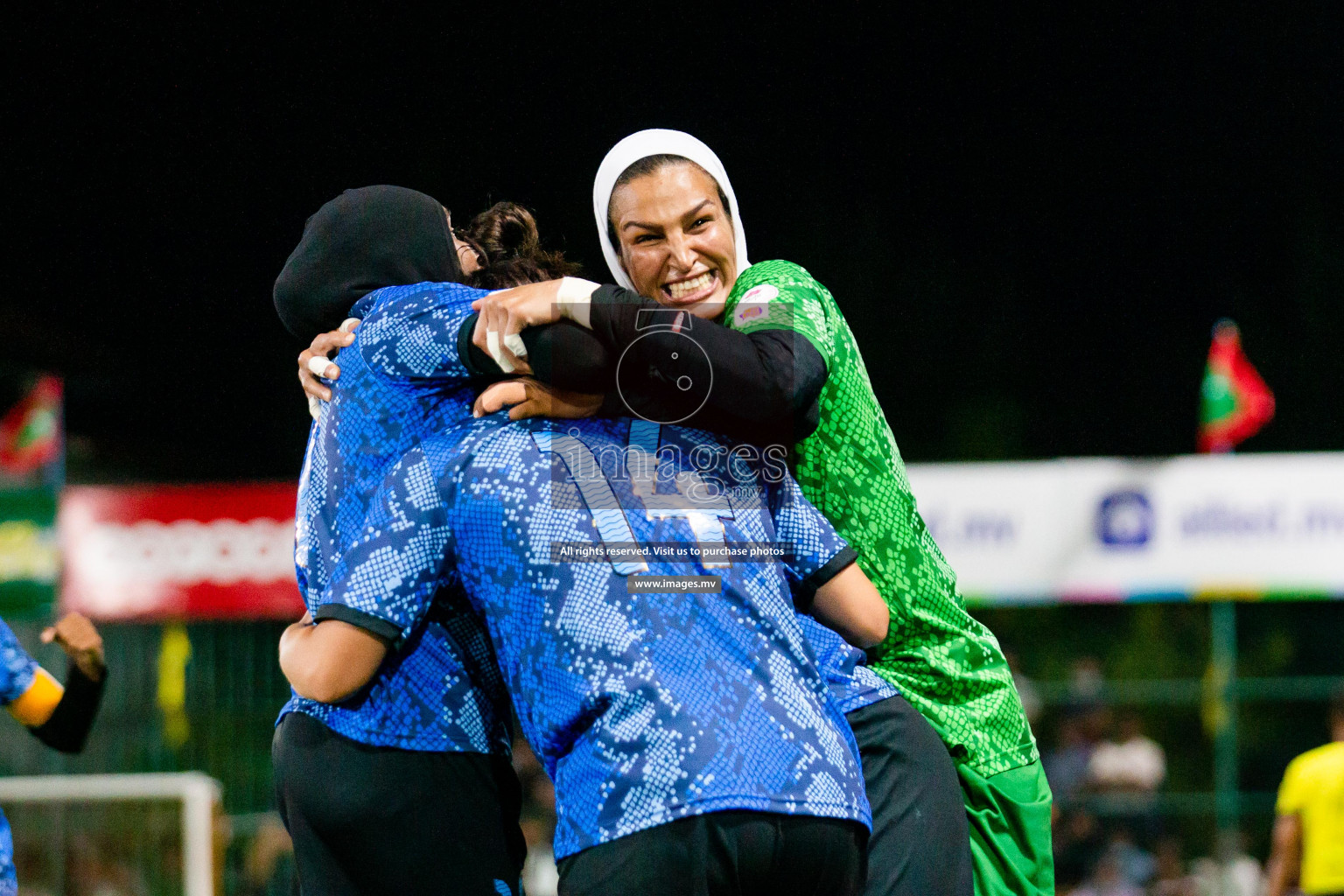 MPL vs Police Club in the Semi Finals of 18/30 Women's Futsal Fiesta 2021 held in Hulhumale, Maldives on 14th December 2021. Photos: Shuu Abdul Sattar / images.mv