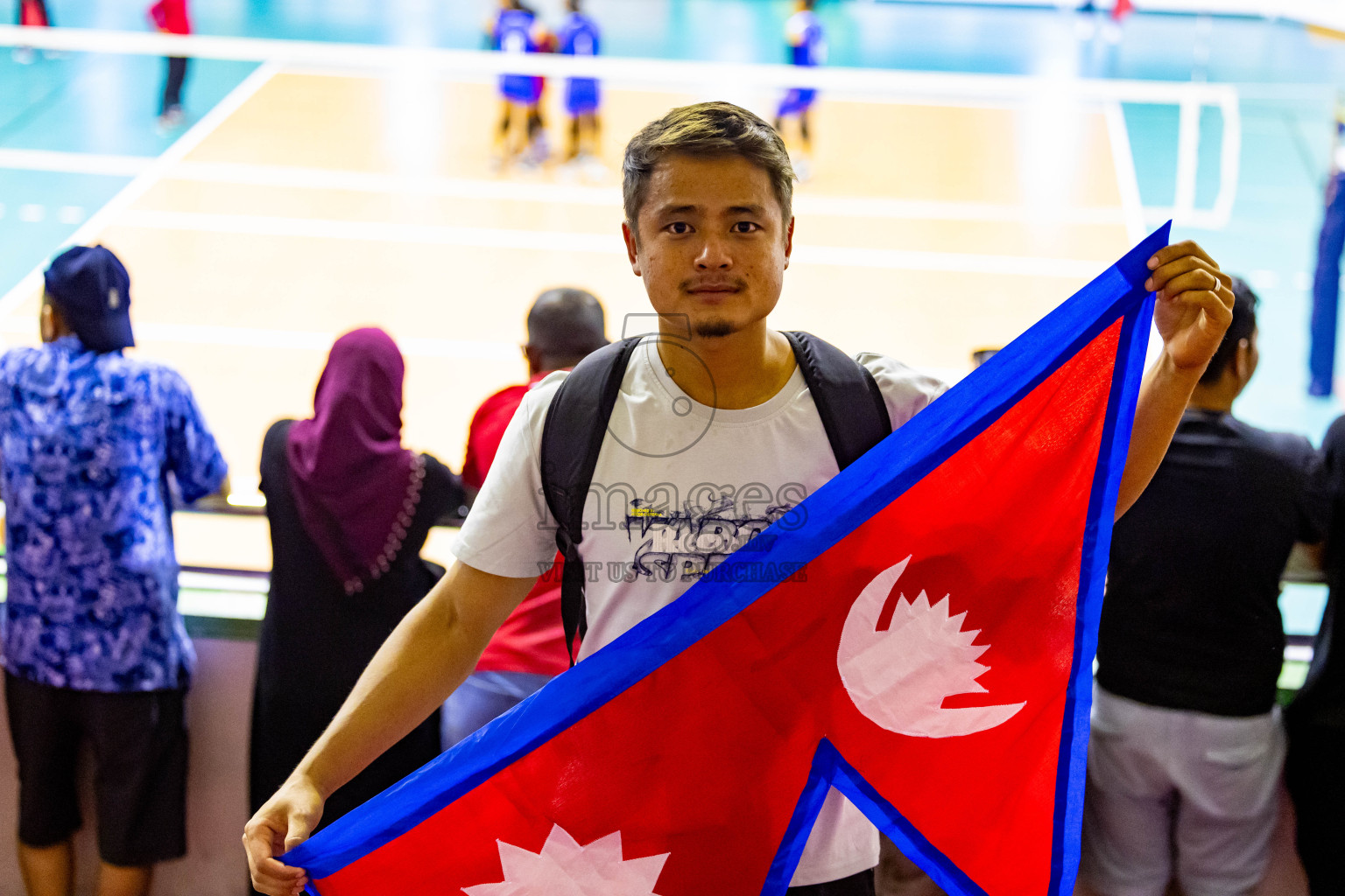 Nepal vs Sri Lanka in Day 1 of CAVA U20 Woman's Volleyball Championship 2024 was held in Social Center, Male', Maldives on 18th July 2024. Photos: Nausham Waheed / images.mv