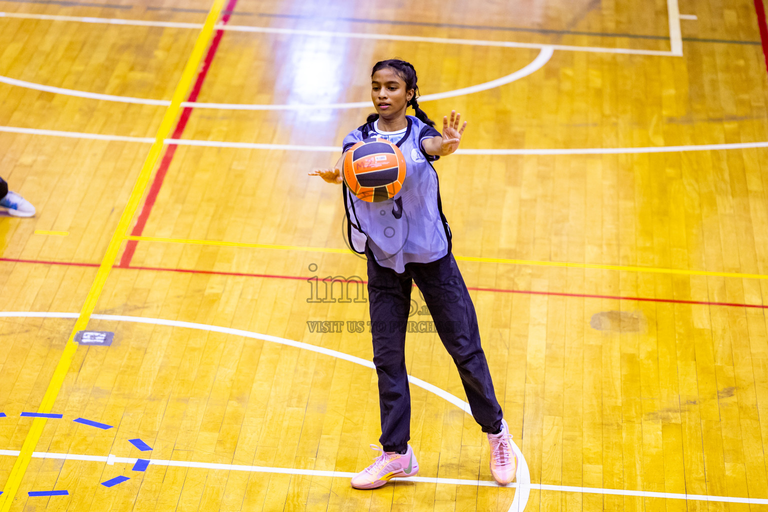 Day 3 of 25th Inter-School Netball Tournament was held in Social Center at Male', Maldives on Sunday, 11th August 2024. Photos: Nausham Waheed / images.mv