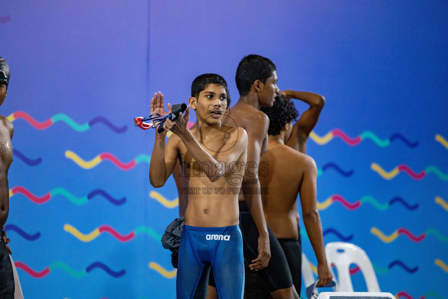 Day 4 of National Swimming Competition 2024 held in Hulhumale', Maldives on Monday, 16th December 2024. 
Photos: Hassan Simah / images.mv